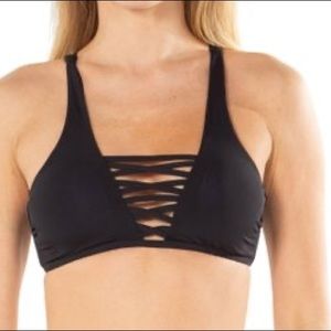 TiniBikini Too Black Strapless Small NEW